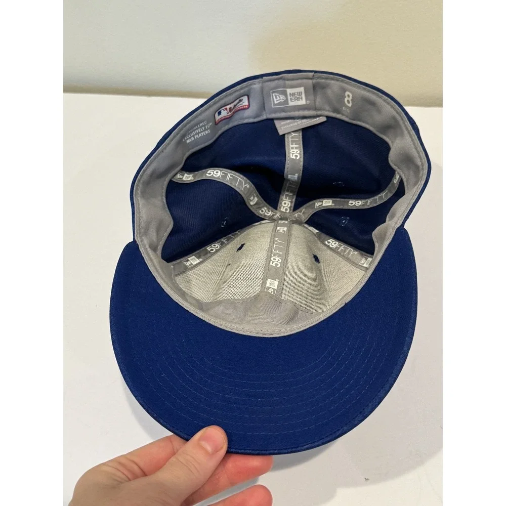 Toronto Blue Jays Hat Cap Fitted Mens 8 Blue MLB Baseball All Star‎ New Era